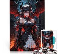 Puzzle 1000 pièces pour Adolescents Adorable démon se déchaîne Jeux Jouets Cadeaux avec Affiche et Feuille de Questions correspondantes 50x70cm
