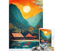 Puzzle 1000 pièces pour Adolescents Affiche Artistique Java Jeu Pratique défi Stimulant Jouet éducatif Chaque pièce est Unique (50x75cm)