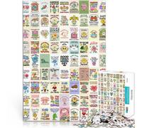 Puzzle 1000 pièces pour Adolescents Affiche de Couture rétro Jouet éducatif intellectuel décompressant Idées Cadeaux 75x50cm