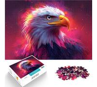 Puzzle 1000 pièces pour Adolescents Aigle américain Séjour Anti-Stress pour Tuer Le Temps Car C'est Un pour Toute la Famille 26x38cm
