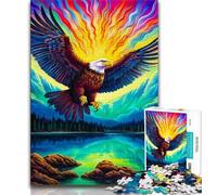 Puzzle 1000 pièces pour Adolescents, Aigle coloré 3, Entraînez Votre Cerveau et Vos Mains, Cadeau d'anniversaire, Décoration Murale pour Les 14 Ans et Plus 38x26cm