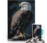Puzzle 1000 pièces pour Adolescents Aigle Vintage Jouet éducatif d'apprentissage avec des pièces de Formes aléatoires entièrement imbriquées 38x26cm