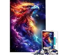 Puzzle 1000 pièces pour Adolescents Aigles cosmiques Vol Jouet éducatif d'apprentissage Jeu Relaxant Cadeau d'anniversaire (Dimensions 38x26cm)