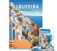Puzzle 1000 pièces pour Adolescents « Albufeira Vous Attend », Jeu de Construction, Interaction Parent-Enfant, Cadeau Unique pour Anniversaire et Noël 38x52cm