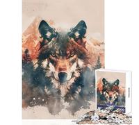 Puzzle 1000 pièces pour Adolescents Alpha Gaze Jeu Relaxant Cadeau d'anniversaire Jouet éducatif Aide à exercer Le Cerveau (38x52cm)