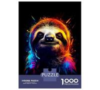 Puzzle 1000 Pièces pour Adolescents Amazing Sloth Puzzles pour Adultes, Jeu De Réflexion, Assemblage De Motifs, Cadeaux d'anniversaire Et Cadeaux Uniques 38x26cm/1000pcs