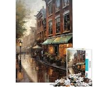Puzzle 1000 pièces pour Adolescents Amsterdam Pays-Bas Modèle Difficile et Stimulant Assemblage Impossible Jeu adapté aux Personnes de 14 Ans et Plus (50x75cm)