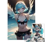 Puzzle 1000 pièces pour Adolescents Ange Sexy en Bikini Jouet addictif pour développer la Patience Jeu Amusant pour Toute la Famille (Dimensions 38x52cm)