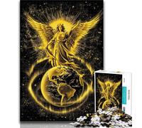 Puzzle 1000 pièces pour Adolescents Ange Volant au-Dessus de la Terre Puzzle 1000 pièces pour Adultes et Adolescents, Jouets éducatifs, idéal comme Cadeau pour Toute la Famille 50x75cm