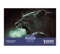 Puzzle 1000 Pièces pour Adolescents Angry Lion Poster Puzzles pour Adultes, Jeu De Réflexion, Assemblage De Motifs, Cadeaux d'anniversaire Et Cadeaux Uniques 70x50cm/1000pcs