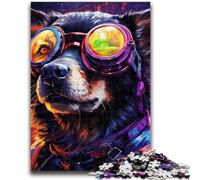Puzzle 1000 pièces pour Adolescents, Animaux, Chiens colorés, Puzzle 1000 pièces, Cadeaux d'anniversaire Uniques pour Les 14 Ans et Plus (50x75cm)