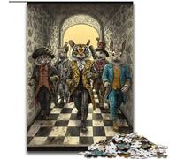 Puzzle 1000 pièces pour Adolescents Animaux du Cirque, dès 14 Ans Un Jeu Stimulant à Offrir en Famille et Entre Amis (Taille 50x75cm)