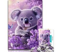 Puzzle 1000 pièces pour Adolescents Animaux Koala Adultes 1000 pièces Jeu Familial Anti-Stress défi Difficile Superbes Cadeaux et Jouets 38x26cm