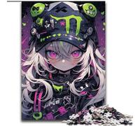 Puzzle 1000 pièces pour Adolescents, Anime Demon Girl, Anti-Stress, défi Difficile, Cadeaux du Père Noël Secret pour Les 14 Ans et Plus (Taille 26x38cm)