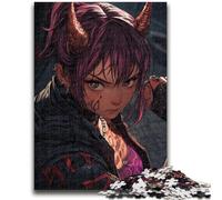 Puzzle 1000 pièces pour Adolescents, Anime Demon Girl, Jouets éducatifs, activités Amusantes à la Maison, Cadeau d'anniversaire, Cadeau de Voyage 26x38cm