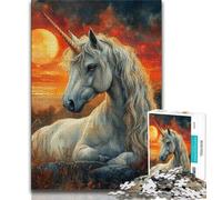 Puzzle 1000 pièces pour Adolescents, Aquarelle représentant Une Licorne, 1000 pièces pour Adultes, Design Dynamique et Unique, expérience de Puzzle relaxante et stimulante (Taille 38x26cm)
