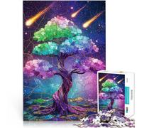 Puzzle 1000 pièces pour Adolescents Arbre Cosmique de la Vie Réduction du Stress intéressante Cadeau Amusant 52x38cm