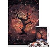 Puzzle 1000 pièces pour Adolescents Arbre de la Sagesse étoilée Jeu Pratique Défi Difficile Jouet éducatif Chaque pièce est Unique (38x52cm)