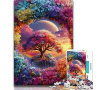 Puzzle 1000 pièces pour Adolescents Arbre de Vie, Analyse et logique, idéal comme Cadeau pour Toute la Famille Convient pour Et 14 38x26cm
