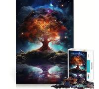 Puzzle 1000 pièces pour Adolescents Arbre de Vie Bords précis Art Exercice Mental Jeu Calme et Amusant Cadeau d'anniversaire Artistique (38x52cm)