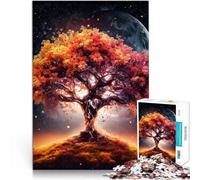Puzzle 1000 pièces pour Adolescents Arbre de Vie Cosmique Jouet éducatif intellectuel décompressant Œuvre d'art 38x52cm