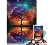 Puzzle 1000 pièces pour Adolescents Arbre de Vie Jeu éducatif Jouet décoration d'intérieur Unique Cadeaux 75x50cm