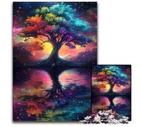 Puzzle 1000 pièces pour Adolescents Arbre de Vie, Puzzle en Carton, Jeux, Jouets, Cadeau, pour renforcer l'amour Entre Couples, à partir de 14 Ans, 26x38cm