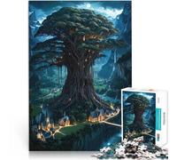 Puzzle 1000 pièces pour Adolescents Arbre sacré de la vallée du Clair de Lune Casse-tête pour Une œuvre d'art 38x26cm