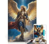 Puzzle 1000 pièces pour Adolescents Archange de la Gloire Radieuse, Archange Michel, Jeu de réflexion, Décoration Parfaite, Chaque pièce est Unique 38x26cm
