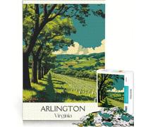 Puzzle 1000 pièces pour Adolescents Arlington Virginia | Interaction parent-enfant difficile et complexe Cadeaux uniques pour un anniversaire ou Noël. 38x52cm