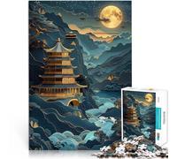 Puzzle 1000 pièces pour Adolescents Art Abstrait du bonsaï Défi Difficile pour soulager Le Stress Une œuvre d'art 75x50cm