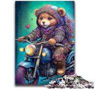 Puzzle 1000 pièces pour Adolescents, Art Bear, Jouets éducatifs, décoration d'intérieur Unique et Cadeaux pour Les 14 Ans et Plus, 50x75cm