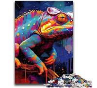 Puzzle 1000 pièces pour Adolescents Art Chameleon, Puzzle 1000 pièces, Cadeaux d'anniversaire Uniques pour Les 14 Ans et Plus (50x75cm)