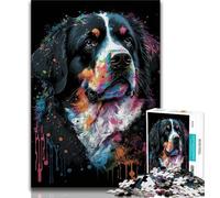 Puzzle 1000 pièces pour Adolescents, Art coloré, Dogue du Tibet, Jouets éducatifs, Jeux familiaux, Cadeaux d'anniversaire Uniques (Taille 38x26cm)