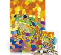 Puzzle 1000 pièces pour Adolescents Art coloré Original de Grenouille Jeu Stimulant Renforcer l'amour Entre Les Couples 38x26cm