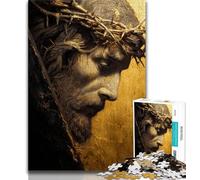 Puzzle 1000 pièces pour Adolescents, Art de Jésus, Puzzle pour Adolescents, Jeux éducatifs, décoration d'intérieur, Convient pour la décoration de Bureau (Taille 38x26cm)