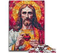 Puzzle 1000 pièces pour Adolescents, Art de Jésus, Puzzles pour Adultes, défi d'intelligence cérébrale, Jouets addictifs pour la décoration de la Maison (50x75cm)