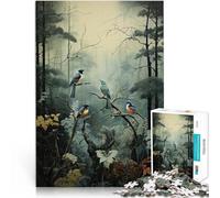 Puzzle 1000 pièces pour Adolescents Art des Oiseaux - Symphonie de Chants d'oiseaux défi éducatif Une œuvre d'art 52x38cm