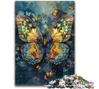 Puzzle 1000 pièces pour Adolescents, Art des Papillons, Divertissement en Famille, activités à la Maison, Cadeau d'anniversaire, Cadeaux de Voyage, pour Les Enfants de 14 Ans et Plus, 38x26cm