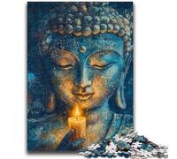 Puzzle 1000 pièces pour Adolescents, Art du Bouddha, Jouet éducatif et décompressant, Cadeaux du Père Noël Secret, 26x38cm