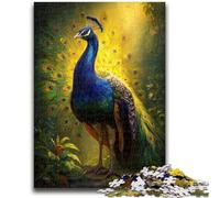 Puzzle 1000 pièces pour Adolescents, Art du Paon, Jouets éducatifs, décoration d'intérieur Unique et Cadeaux pour Les 14 Ans et Plus, 50x75cm