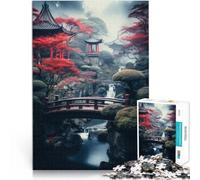 Puzzle 1000 pièces pour Adolescents Art du Paysage Japonais Jouets Jeux éducatifs Soulagement du Stress Bon Cadeau 75x50cm