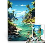 Puzzle 1000 pièces pour Adolescents Art du Paysage Jouets de Divertissement Familial Renforcer l'amour Entre Les Couples 75x50cm