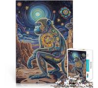 Puzzle 1000 pièces pour Adolescents Art Fantastique du Singe pour Le Jeu éducatif Challenge Toy Bon Cadeau 52x38cm
