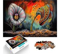 Puzzle 1000 pièces pour Adolescents Art Floral surréaliste Jeu Familial Anti-Stress Défi Difficile Une œuvre d'art 38x26cm
