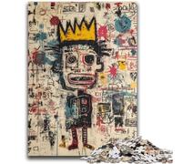 Puzzle 1000 pièces pour Adolescents Art Moderne par Basquiat Jeux éducatifs Décoration Murale Cadeaux d'anniversaire et de Noël Uniques 26x38cm