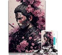 Puzzle 1000 pièces pour Adolescents Art Ninja Japonais 1000 pièces pour Adolescents, Jeux éducatifs Décoration d'intérieur Convient pour la décoration de Bureau (Taille 75x50cm)