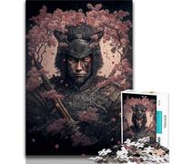 Puzzle 1000 pièces pour Adolescents Art Ninja Japonais Puzzle Adulte activité Amusante pour la Maison Jouets pour Les Jours de Pluie Cadeaux d'anniversaire 38x26cm
