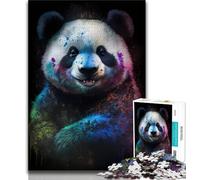 Puzzle 1000 pièces pour Adolescents Art Panda 1000 pièces, Jeu Stimulant, Jouets, décoration Murale, Cadeaux d'anniversaire et de Noël Uniques (Taille 75x50cm)