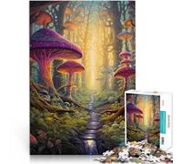 Puzzle 1000 pièces pour Adolescents Art psychédélique Jouets de Divertissement Familial Renforcer l'amour Entre Les Couples 75x50cm